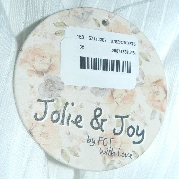 NEW NWT FULL CIRCLE TRENDS STRAPLESS COLORFUL ROMPER-PLUS SIZE 3X - Picture 11 of 11